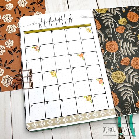 Happy Wednesday! This month I decided to add a weather tracker page. It’s interesting here in fall and spring to see how the weather shapes up (and to see if that correlates with moods too!). What’s the weather like where you are? November Weather Tracker, October Weather Tracker, November Journal, Weather Tracker, Bullet Journal September, October Weather, May Bullet Journal, Bulletin Journal, Bulletin Journal Ideas