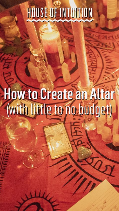 How To Make An Altar Witch, Building An Altar, Diy Altar Table, How To Build An Altar, How To Create An Altar, How To Make An Alter, Wicca Altar Ideas, Small Altar Ideas, Simple Alter