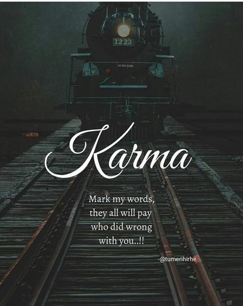 All aboard the Karma train! Karma Quotes Truths, Destiny Quotes, Daily Message, Inspirtional Quotes, Nutrition Sportive, View Quotes, Laughter Quotes, True Feelings Quotes, Hospital Bed