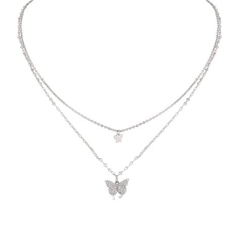 PRICES MAY VARY. Y2K LAYERED DAINTY BUTTERFLY NECKLACE: The Butterfly symbol is a reflection of our lives and remind us of how short our time is here. MATERIALS: Meticulously crafted from high-quality silver plated stainless steel SIZE & LENGTH: The Butterfly Pendant measures 0.47 inches in width, 0.39 inches in length. The first chain length is 12.6 inches, the second chain length is 14.5 inches, extender chain 2 inches PERFECT Y2K GOTH GIFT: Perfect Gifts on birthday, party, Halloween,New Year Cute Butterfly Necklace, Butterfly Jewelry Necklace, Y2k Necklaces, Lv Necklace, Goth Necklaces, Necklaces Y2k, Butterfly Symbol, New Year Jewelry, Butterfly Necklaces