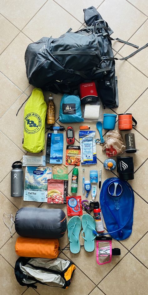 What are your backpacking essentials? Here are some of the things I can’t backpack without! #backpacking  #backpackingtips #hiking Hiking Bag Essentials Packing Lists, Pack A Backpacking Backpack, Practical Backpack For Hiking And School, Backpacking Accessories, Backpacker Essentials, Daypack Hiking Essentials, Hiking Backpack Essentials, Trekking Backpack, Gregory Backpack