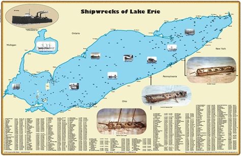 Shipwrecks of Lake Erie Great Lakes Shipwrecks, Boating Life, Travelling Thailand, Ship Wrecks, Great Lakes Ships, Erie Pa, Lake Living, Lake Ontario, Lake Erie