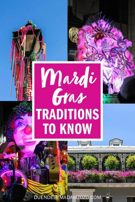 Revel in the history-steeped traditions and unique cultural customs of New Orleans Carnival. We'll guide you through the must-know symbolism and rituals, from King Cake to throwing beads, so you can party like a local! Mardi Gras In New Orleans, Mardi Gras Traditions, Mardi Gras 2024, Traditional Mardi Gras Mask, Mardis Gras Outfit, Mardi Gras Decorations Ideas, Mardi Gras Gala, Mardi Gras Games, Mardi Gras Parade Outfit