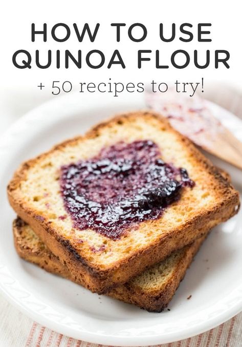 Quinoa Flour Cookies, Quinoa Flour Pancakes, Quinoa Flour Recipes, Gluten Free Crumble, Quinoa Bread, Quinoa Flour, Healthy Savory Snacks, Toasted Quinoa, Healthy Flour