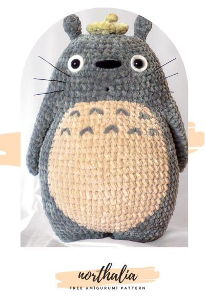 Totoro Crochet, Totoro Pattern, Crochet Totoro, Crochet Mignon, Confection Au Crochet, Pola Amigurumi, Crochet Gratis, Amigurumi Tutorial, Kawaii Crochet