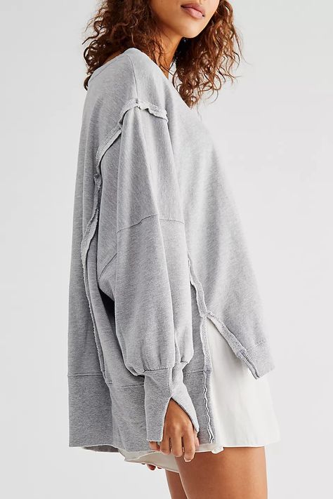 We The Free Camden Sweatshirt | Free People UK Free People Sweatshirt, Free People Fall Outfits, 2024 Prayer, Camden Sweatshirt, Casual Fall Fashion, College Class, Europe 2024, Summer Sweatshirt, Class Outfit