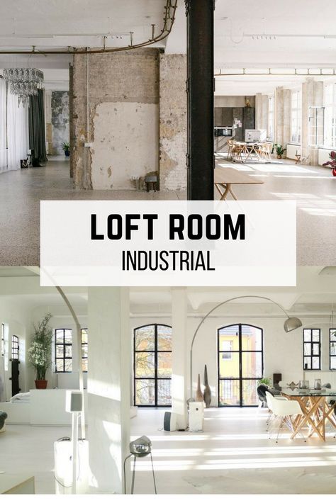 Industrial Style Interior Design, Industrial Lofts, Loft Stil, Loft Industrial, Industrial Bedroom, Industrial Bathroom, Loft Room, Industrial Flooring, Industrial Interiors