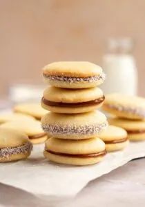 Rich And Delish Chilean Desserts, Skippy Peanut Butter, Cookie Sandwich Recipes, Food Shelf, Chilean Recipes, Delicious Christmas Cookies, Creme Caramel, How To Make Sandwich, Buttery Cookies