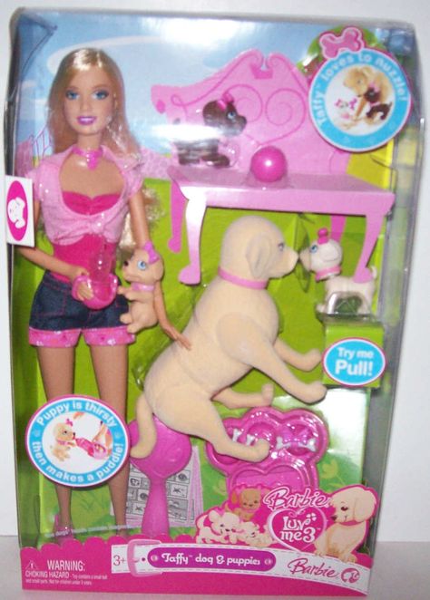 Barbie Bike, Barbie Puppy, Barbie Dog, 2000s Toys, Barbie 1990, Baby Barbie, Barbie 2000, Barbie Doll Set, Super Saturday