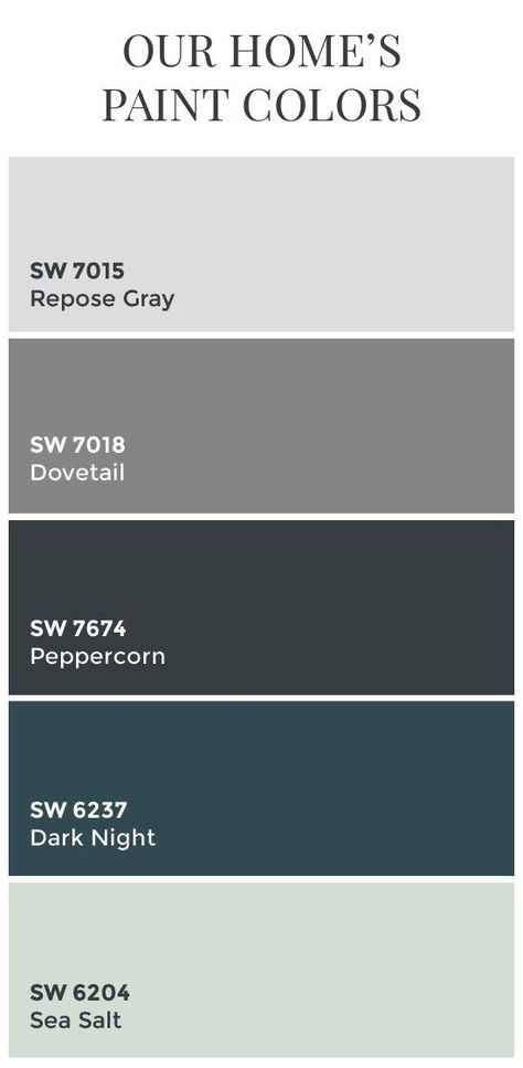 1000+ ideas about Dark Gray Paint on Pinterest | Gray paint, Gray paint colors and Grey bedroom colors repose gray Sea Salt Sherwin Williams, Repose Gray, Christmas Bathroom, House Color Schemes, Sherwin Williams Paint Colors, Casa Exterior, Interior Paint Colors, Bathroom Decoration, Shades Of Gray