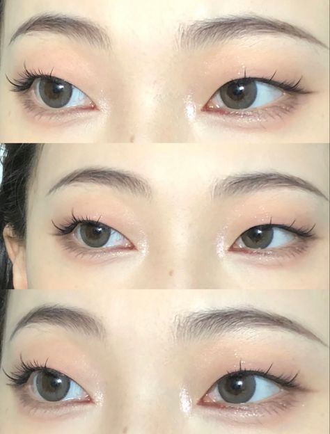 Pretty Makeup Tutorial, Eye Makeup Hacks, Korean Makeup Trends, Monolid Eye Makeup, Eye Aesthetic, Monolid Eyes, Monolid Makeup, Enhance Beauty, Soft Makeup Looks