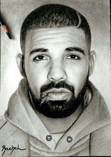 Drake Drake Drawing Easy, Drake Drawing, Drawing Easy Pencil, Drake Art, Easy Pencil Drawings, Hip Hop Artwork, Rapper Art, Pencil Drawings Easy, Unique Drawings