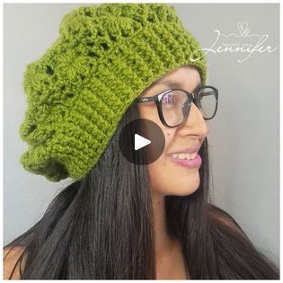 Boina punto jazmín para mujer (PASO A PASO) 🧶 | Boina en punto jazmín tejido a crochet ✅ | By Tejiendo con JenniferFacebook Crochet Sweater, Diy Crochet, Crochet