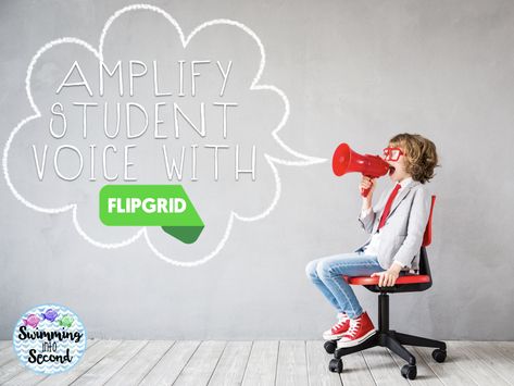 Amplify Student Voice with Flipgrid: How To Guide - Swimming Into Second - Learn how to use flipgrid in the classroom and see how it looks for students. Great way to amplify student voice, build a classroom community, and encourage discussion. Student Voice In The Classroom, Student Voice, Back To School Hacks, Classroom Technology, A Classroom, Classroom Community, School Hacks, Back To School Activities, New School Year