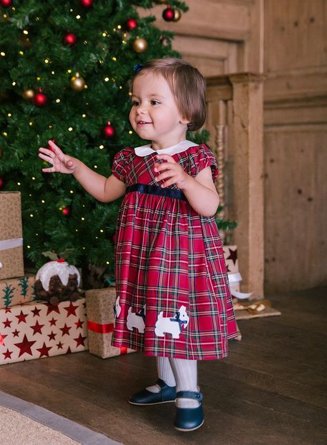 Christmas Dress For Teens, Trotters Childrenswear, Classy Christmas Dresses, New Baby Dress, Family Christmas Outfits, Toddler Christmas Outfit, Girls Pinafore, Holiday Outfits Christmas