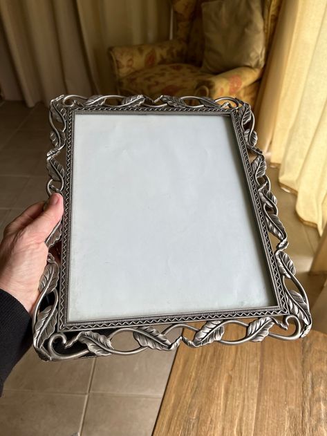 Vintage Burnes Metal Picture Frame - Etsy Ghana Love Cards For Husband, Dollars Money Wallpaper, Frame Edit, Love Rose Flower, Nice Meeting You, Delivery Pictures, Metal Picture Frame, Credit Card App, Military Drawings