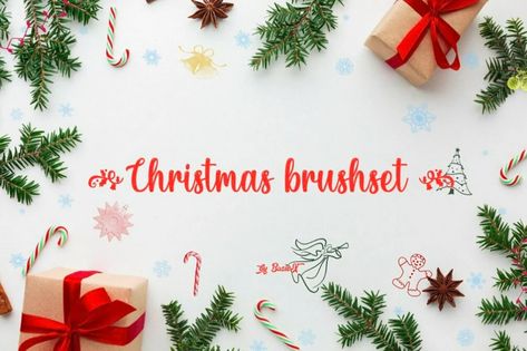 Gumroad - Free Christmas brushset! Brush Procreate, Block Painting, Free Banner, Free Procreate, Unique Stamps, Procreate Brushes Free, Brushes For Procreate, Christmas Set, Free Brush