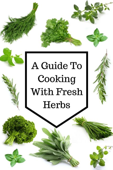 A Guide To Cooking With Fresh Herbs | How to Use Fresh Herbs - The Produce Mom #herbs #cookingtips How To Use Fresh Herbs, Herbs Cooking, Cooking With Herbs, Fresh Herb Recipes, Cooking With Fresh Herbs, Cooking Herbs, Healthy Herbs, Herb Recipes, Spices And Herbs