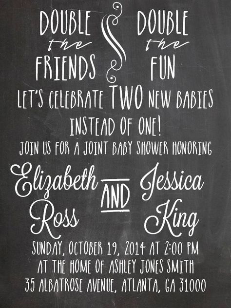 Double Baby Shower Invitation Idea                                                                                                                                                                                 More Baby Dinosaur Party, Work Baby Showers, Twin Boys Baby Shower, Baby Shower Party Planning, Baby Twins, Trendy Baby Shower Ideas, New Babies, Twins Baby Shower, Baby Shower Invites