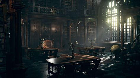 Hogwarts Library Wallpapers - Top Free Hogwarts Library Backgrounds - WallpaperAccess Dark Library Aesthetic, Home Library Aesthetic, Harry Potter Library, Oxford Library, Gothic Library, Hogwarts Library, Gryffindor Aesthetic, Aesthetic Dark Academia, Old Library