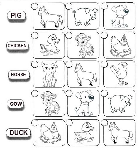 Farm Animals Worksheets For Kids, Farm Animals Worksheet, Farm Animals For Kids, Ingles Kids, First Grade Reading Comprehension, English Grammar For Kids, Grammar For Kids, Primary English, Kindergarten Reading Worksheets