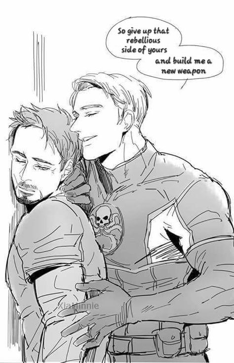 Captain America x Iron Man Steve Rogers X Tony Stark, Hydra Captain America, Captain Hydra, Tony Stark Steve Rogers, Tony Stark Fanart, Iron Man Drawing, Stony Avengers, Robin Comics, Superfamily Avengers