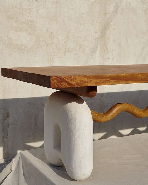 Tadelakt Table, Plaster Dining Table, Spanish House Design, Handmade Dining Table, Sky City, Mid Century Aesthetic, Bath Mirror, Spanish House, Solid Wood Dining Table