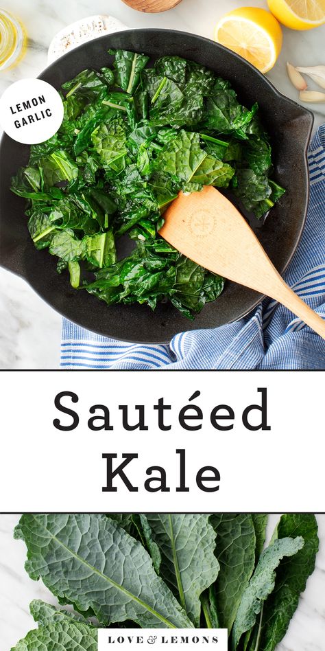 Meatless Meals Healthy, Sautéed Kale, Kale Recipe, Yummy Vegetable Recipes, Veggie Frittata, Easy Vegetable Side Dishes, Olive Oil Garlic, Sauteed Kale, Sweet Potato Noodles