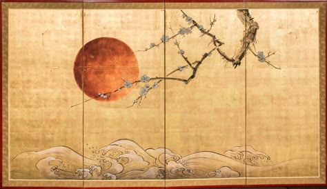 Japanese Screens Archives - Naga Antiques Japanese Screen Painting, Japanese Screen Wall, Japanese Screen Art, Byobu Japanese Screen, Japanese Wall Decoration, Japanese Wall Design, Asian Inspired Bedroom, Japanese Wall Decor, Japanese Art Styles