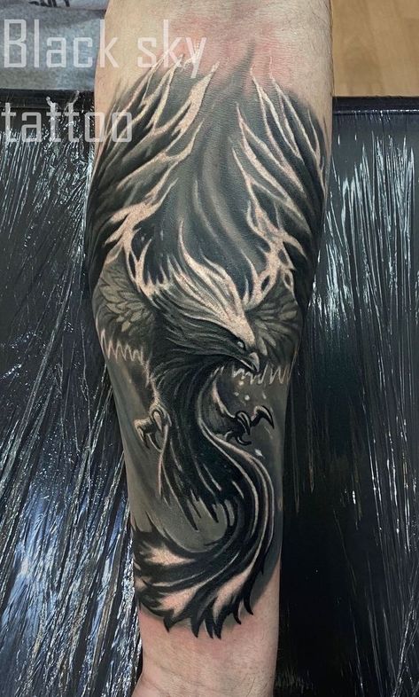 Phoenix Tattoo Design Men Forearm, Phoenix Tattoo Men Arm, Forearm Phoenix Tattoo For Men, Phoenix Tattoo Forearm, Feniks Tattoo, Flying Phoenix Tattoo, Most Beautiful Tattoos, Phoenix Tattoo Men, Phoenix Tattoo Sleeve