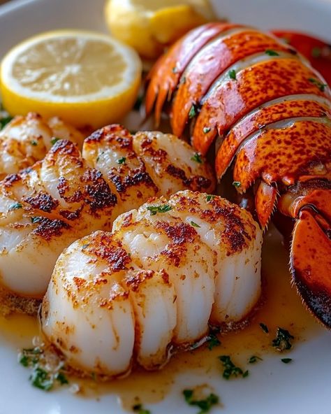 Creamy Garlic Butter Sauce, Butter Lobster, Luxurious Family, Sea Food Salad Recipes, Lobster Dishes, Lobster Recipes Tail, Lobster Tail, Lobster Recipes, Garlic Butter Sauce