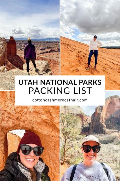 Hiking Trip Packing List, Hiking Packing List, National Parks Road Trip, Utah National Parks Road Trip, Utah Parks, National Park Passport, Utah Camping, Utah Vacation, Road Trip Packing List