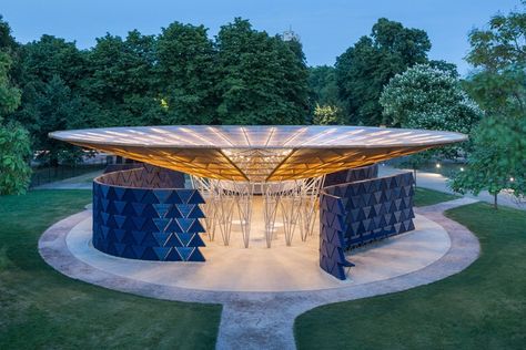 Serpentine Pavillion, Serpentine Pavilion, Windmill Water, Water From Air, Rainwater Harvesting System, Timber Roof, Pavilion Design, Rainwater Harvesting, Rain Water Collection