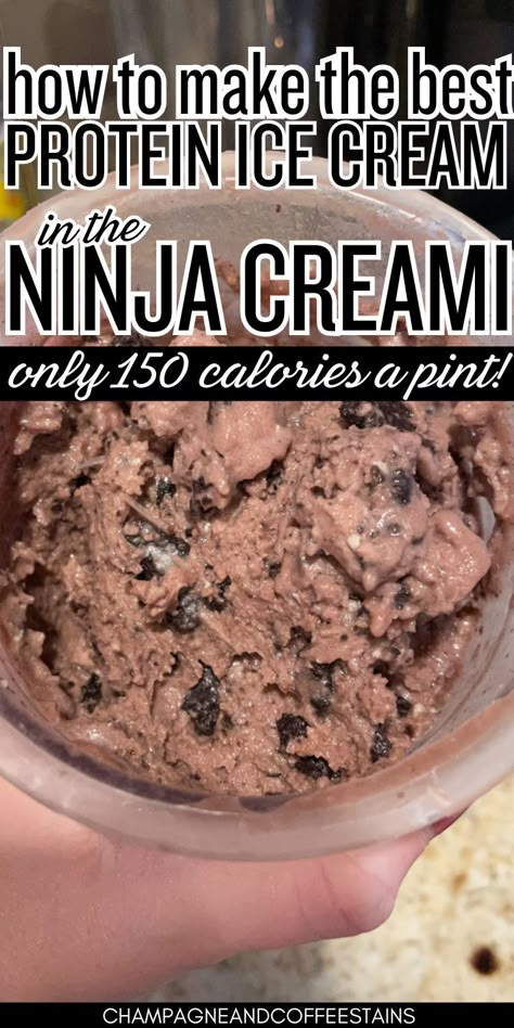 Here's how to make protein ice cream at home in the Ninja Creami! Creamie Ninja Recipes, Creamini Protein Ice Cream, Ninja Creami With Fairlife Protein Shake, Fairlife Dessert, Ninja Creamy Chocolate Protein Ice Cream, Ninja Creamy Easy Recipes, Ninja Creami Brownie Ice Cream, Ninja Creami With Premier Protein, Creami Fairlife Protein Recipes