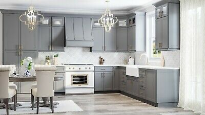 Dark gray quartz countertops