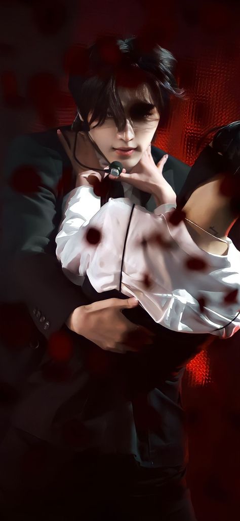 Vampire Sunghoon, Sunghoon Fangs, Vampire Enhypen, Sunghoon Vampire, Sunghoon Fanart, Sunghoon Photo, Sunghoon Pics, Enhypen Members Park Sunghoon, Vampire Tattoo