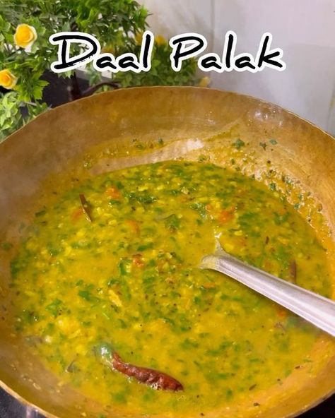 Daal Palak Recipe, Pakwan Recipe, Indian Sides, Palak Recipe, Instagram