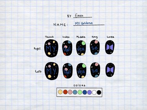 Nail Design inspired on the song from BTS and Coldplay Coldplay Nails Inspired, Coldplay Inspired Nails, Coldplay Nail Art, Coldplay Nails Design, Coldplay Nails, Coldplay Concert, Art 2024, My Universe, Nails Inspo