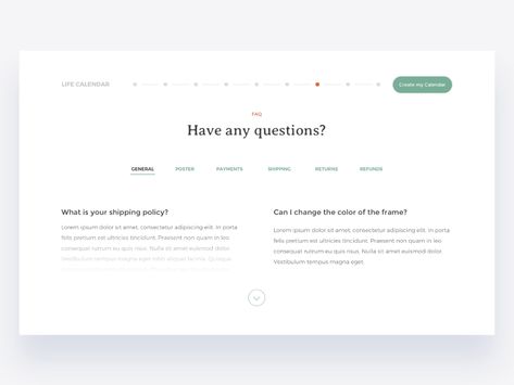 Hello everyone, Here is the frequently asked question section created for the landing page created for Life Calendar.To view the full page design check out the attached file.Website link will... Faq Page Design, Instagram Story Marketing, Mental Health Website, Mobile Banking App, Ux Design Principles, Marketing Dashboard, Life Calendar, Web Design User Interface, Support Page