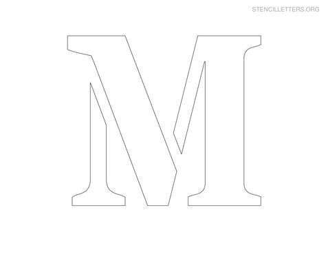 M Stencil Letter, M Printable Letter, Kiss Hoodies Letter, Letter M Stencil, Large Letter Stencils Free Printable, M Font Letter, M Stencil, Letter M Printable, Letter Stencils To Print