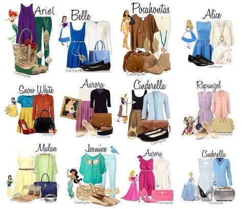 disney outfits I could wear in the pictures with her Disney Inspired Work Outfits, Disneyland Bounding Outfits, Disney Bound Outfits Villians, Disneybound Outfits Casual, Disney Bounding Ideas, Disney Princess Inspired Outfits, Disney Character Outfits, Disney Bound Outfits Casual, Princess Inspired Outfits