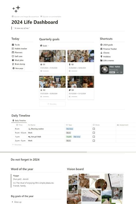 #Notion_Goals_Template #Notion_Dashboard_Template #Life_Dashboard #Notion_Template_Aesthetic Notion Templets, Notions Aesthetic, Life Dashboard, Notion Layout, Notion Board, Notion Inspo, Notion Ideas, Ipad Notes, Life Planner Organization