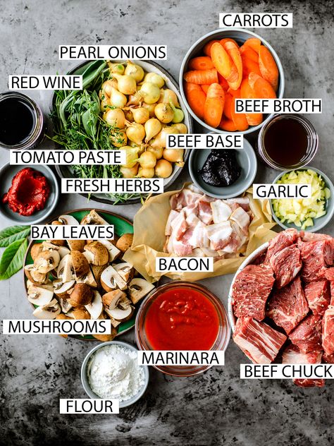 Classic Beef Bourguignon, Julia Childs Beef Bourguignon, Beef Bourguignon Instant Pot, Instant Pot Beef Bourguignon, Beef Oxtail, Beef Bourguignon Recipe, Pork And Shrimp, Pressure Cooker Meals, Beef Fillet