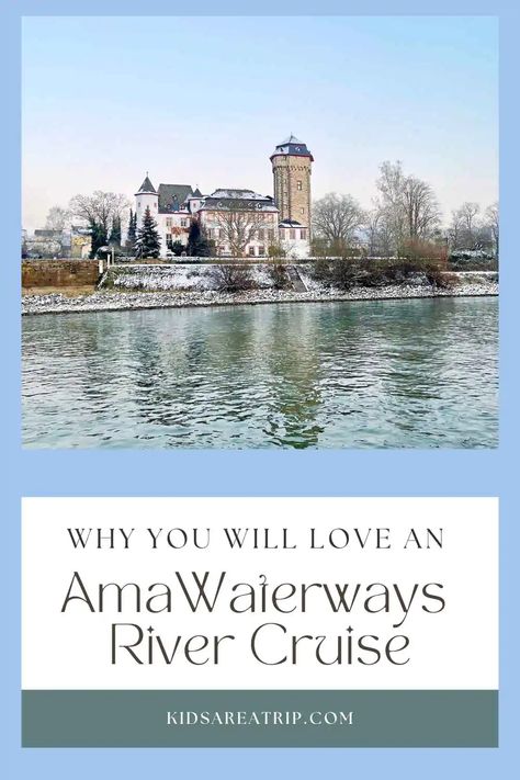 If you have ever dreamed of the perfect celebration trip, look no further than an AmaWaterways Rhine river cruise. This ship is stunning and spacious with a fabulous crew and excellent dining options. If you want to know what to expect on an AmaWaterways cruise, this post is for you! - Kids Are A Trip |Rhine River| Rhine castles| river cruise Germany| river cruises in Europe| AmaWaterways Rhine| Rhine river cruise AmaWaterways Rhine River Cruise Amawaterways, Amawaterways Rhine, Rhine River Cruise Outfits What To Wear, Danube River Cruise Packing, River Cruise Outfits, River Cruises In Europe, Rhine River Cruise, Danube River Cruise, Europe Honeymoon