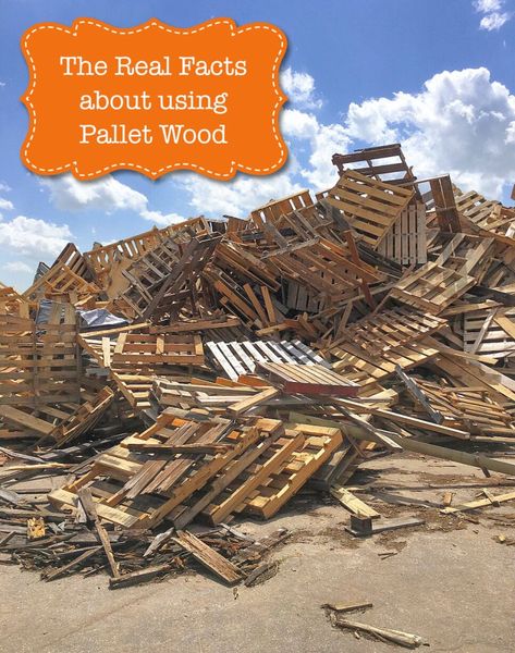 The Real Facts About Using Pallet Wood - Pretty Handy Girl Pallet Barn, Diy Wood Pallet Projects, Pallet Shed, Pallet House, Pallet Projects Furniture, Used Pallets, Pallet Creations, Diy Wooden Projects, Recycled Pallets