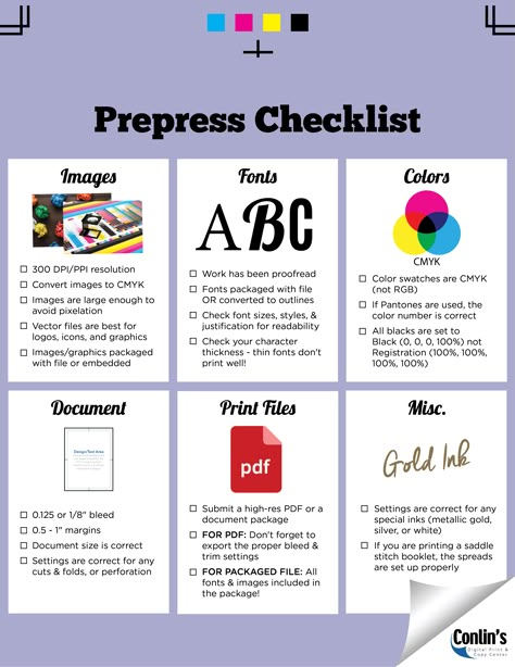 Prepress 101 Tutorials Roundup (With Printable Prepress Checklist) Print Booklet Design, Graphic Design Checklist, Graphic Design Classroom, Checklist Design, Graphic Design Activities, Teaching Graphic Design, Fashion Illustration Tutorial, Page Layout Design, Computer Basic