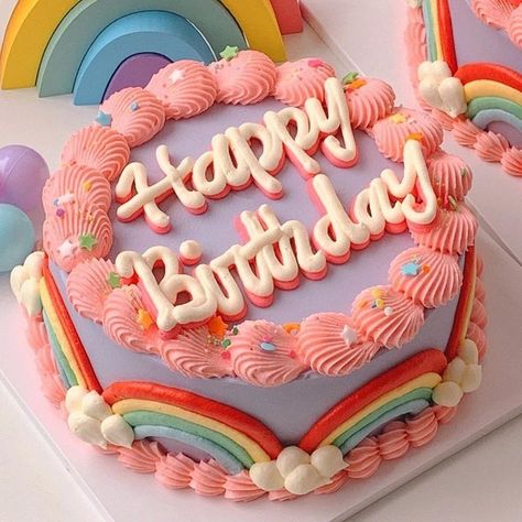 Happy Birthday Alina, Pretty Sweets, Virtual Birthday, Disney Birthday Cakes, Funny Birthday Cakes, Simple Cake Designs, Mini Cakes Birthday, Cute Baking, Creative Birthday Cakes