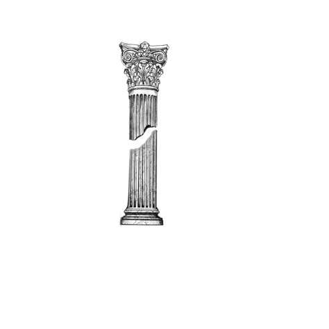 Greek Pillar Tattoo Design, Greek Collums Tattoo, Roman Pillar Tattoo, Greek Filler Tattoo, Greek Pillars Drawing, Pillar Tattoo Design, Roman Column Tattoo, Greek Temple Tattoo, Columns Tattoo