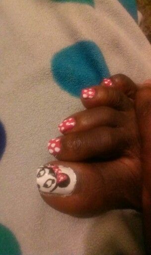 Minnie mouse Disney Nails Short, Ugly Nails, Mouse Nails, Minnie Mouse Nails, Mouse Images, Minnie Mouse Images, Disney Nails, Acrylic Nails Coffin Short, Acrylic Nails Coffin