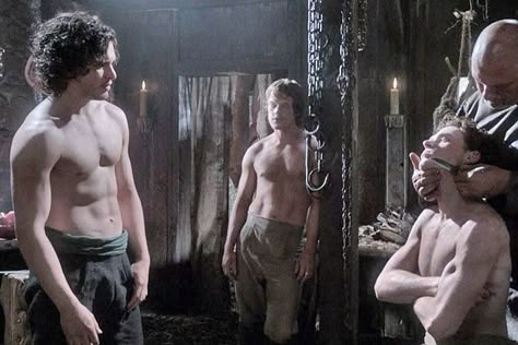 John Snow, Theon Greyjoy, and Robb Stark? Yes please! Game of Thrones <3 Men’s Journal, Game Of Thrones Men, Game Of Thrones Episodes, Alfie Allen, Theon Greyjoy, Game Of Thrones Facts, Game Of Thrones 3, Game Of Thrones Cast, Kit Harrington